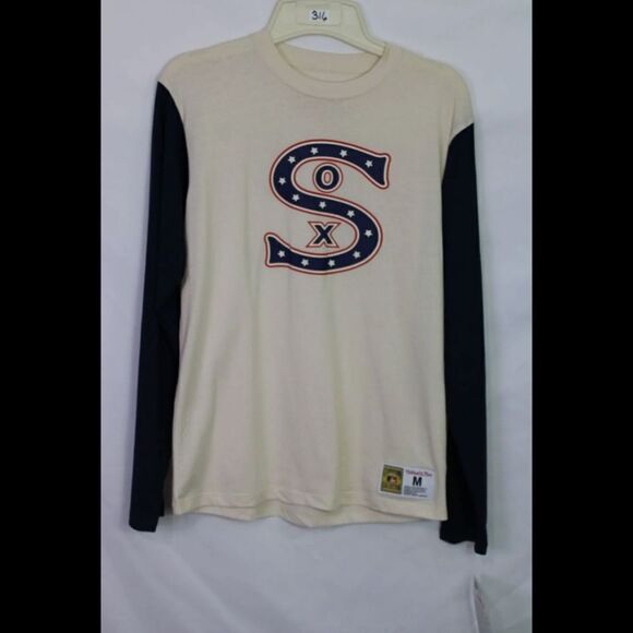 MITCHELL & NESS COOPERSTOWN COLLECTION WHITE SOX LS TEE SIZE M 10/12 NEW - Picture 1 of 5